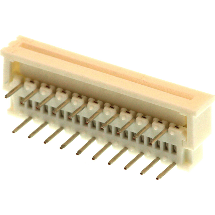 Molex-0039532204 Connettore FFC-FPC Conn FPC Connector SKT 20 POS 1.25mm Solder RA Thru-Hole Tray