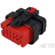 TE Connectivity-776533-1 Einzeladersteckverbinder, Gehäuse Conn Housing PL 12 POS 4.5mm Crimp ST Cable Mount Black Tube
