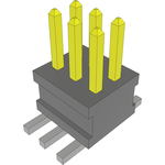 Conn Unshrouded Header HDR 6 POS 1.27mm Solder ST Top Entry SMD TIGER CLAW™ Layer