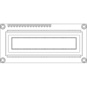 Vishay-OLED-100H016A-LPP5N00000 OLED-Module OLED Module 100x16Pixels Yellow OLED Display Graphic Display 5V 16-Pin
