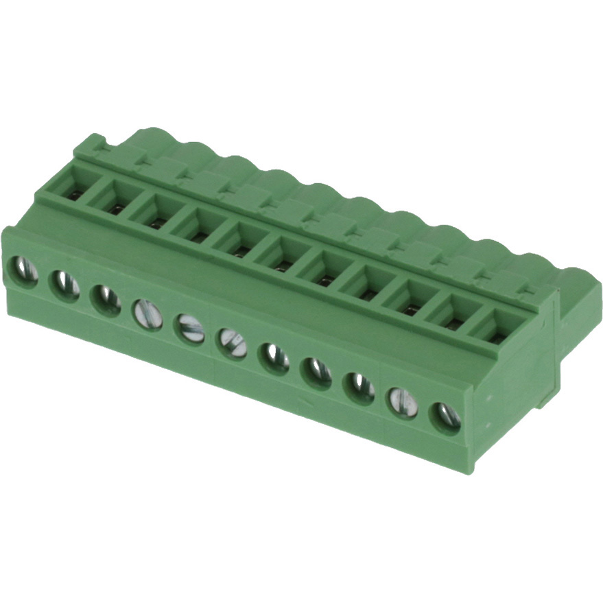 Molex-39533-7011 Steckverbinder, Klemmenblöcke Conn Eurostyle Pluggable F 11 POS 5.08mm Screw ST Cable Mount 18A/Contact Eurostyle™