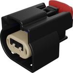 Conn Housing RCP 2 POS Crimp ST Cable Mount Black Bag