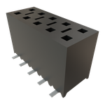 Conn Socket Strip SKT 10 POS 2.54mm Solder ST Top Entry SMD Tube