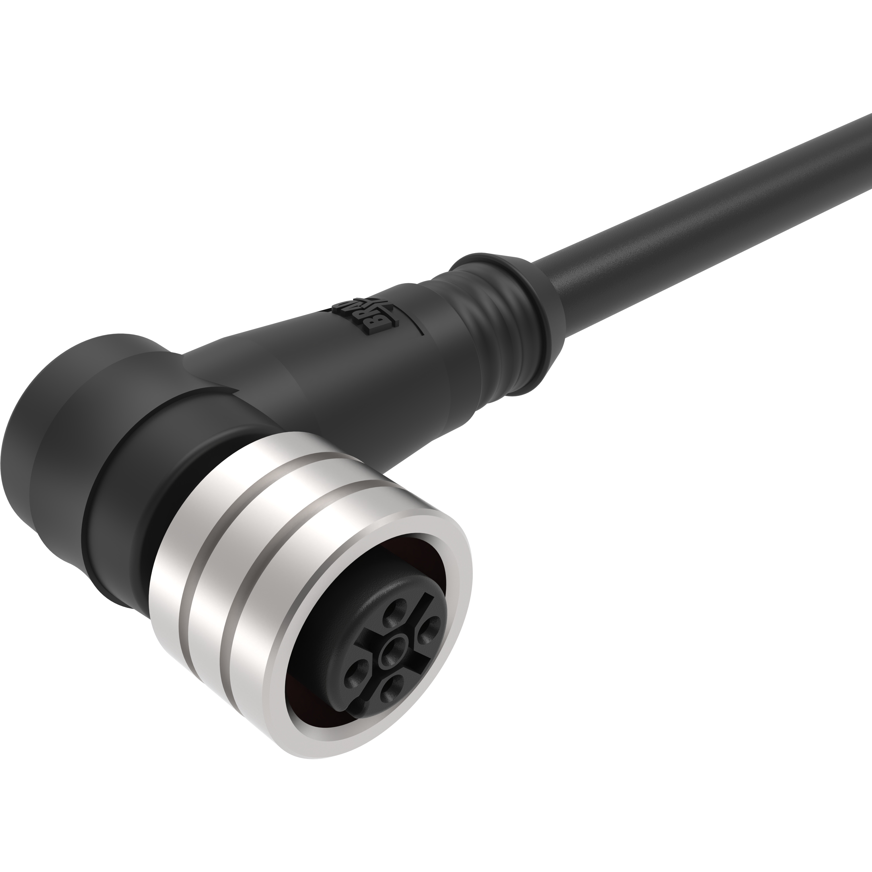 Molex-1200060008 null Cable Assembly Circular 5m 22AWG M12 Circular 3 Right Angle