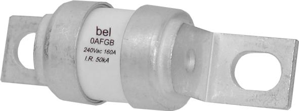 Bel Fuse-0AFGB9500SBA Sicherungen Fuse Semiconductor Fast Acting 50A 240V Stud Mount Flat 26.2 X 18.5mm Ceramic