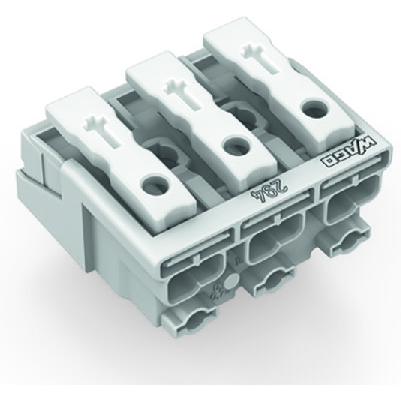 WAGO-294-4003 Steckverbinder Conn Power 3Power POS Spring Clamp ST Cable Mount 1 Port Foil