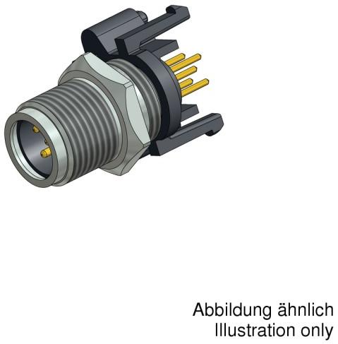 CONEC-43-01167 圆形连接器 Conn M12 Circular PIN 4 POS Solder ST Thru-Hole 4 Terminal 1 Port