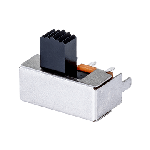 Switch Slide ON ON DPDT Raised Slide 0.3A 50VDC 10000Cycles PC Pins Thru-Hole
