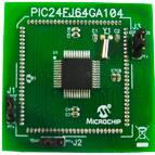 Microchip Technology-MA240020 Development Kits and Tools PIC24FJ64GA104 Microcontroller Plug-in Board