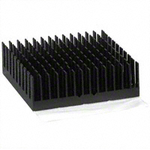 Heat Sink Passive BGA Cross-Cut Adhesive Aluminum 4.53°C/W Black Anodized