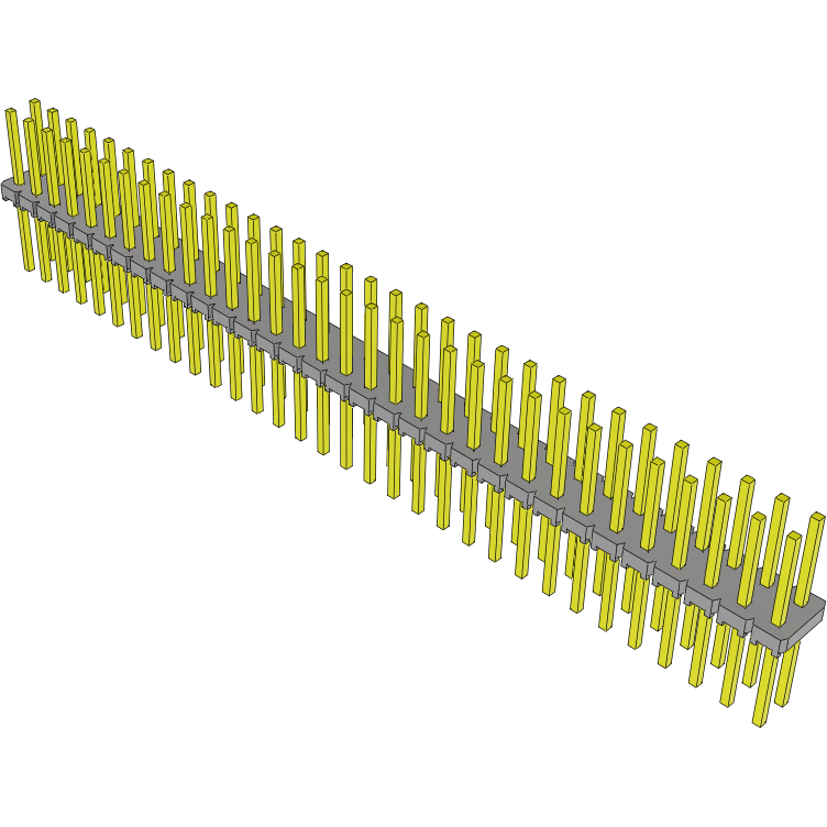 Samtec-MTLW-132-22-G-D-280 Steckverbinderleisten und Leiterplattenbuchsen Conn Unshrouded Header HDR 64 POS 2.54mm Solder ST Top Entry Thru-Hole Bulk