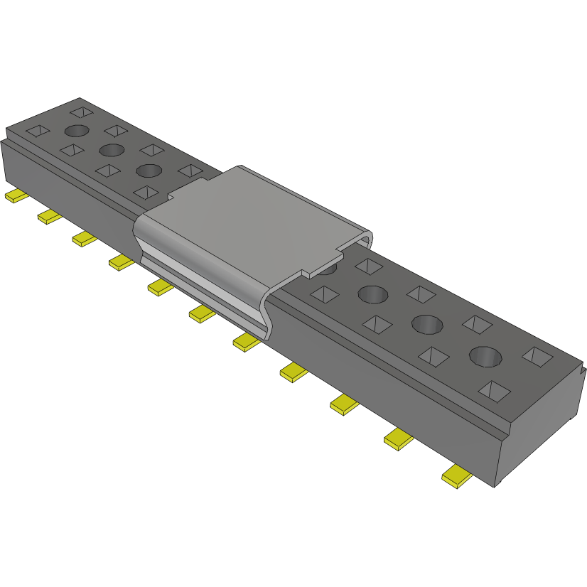 Samtec-CLT-111-02-H-D-A-P 连接器插头及 PCB 插座 Conn Socket Strip SKT 22 POS 2mm Solder ST Top Entry SMD TIGER CLAW™ Tube