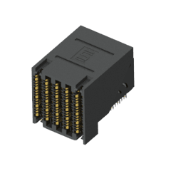 Samtec-EBTF-6-12-2.0-S-RA-1-L-B Backplane connettore (2.00 mm) .0787 Inch Pitch, Right-Angle Socket and Direct-Mate Orthogonal