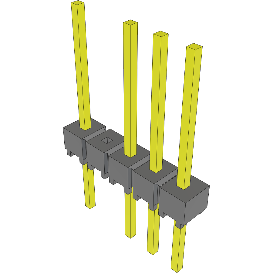 Samtec-MTSW-105-09-G-S-400-004 Steckverbinderleisten und Leiterplattenbuchsen Conn Unshrouded Header HDR 5 POS 2.54mm Solder ST Top Entry Thru-Hole Bulk