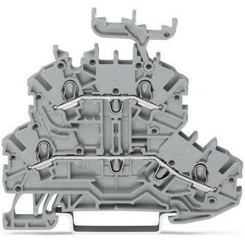 WAGO-2000-2231 Bloques terminales del conector Conn Terminal Block 4 POS Spring Clamp DIN Rail 15A Box