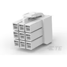 TE Connectivity-176276-1 Einzeladersteckverbinder, Gehäuse Conn Housing PL 9 POS 3.96mm Crimp ST Cable Mount Natural Bag