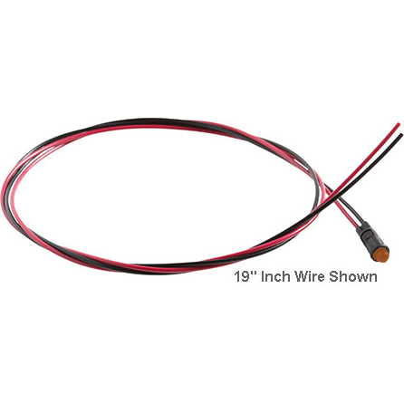 Bivar-PM3ACW6.0 Panel Mount Indicators Panel Mount LED Assembly, 3mm Amber LED with Water Clear Lens