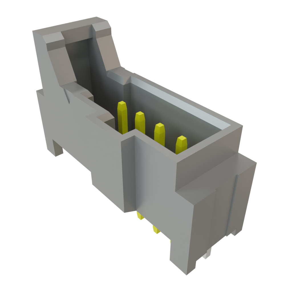 Samtec-T2I-04-VT-T-S-TH 连接器插头及 PCB 插座 Conn Shrouded Header HDR 4 POS 2mm Solder ST Thru-Hole Tube