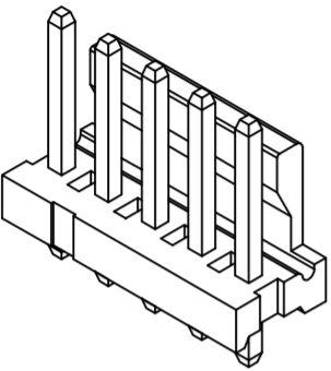 On-Shore Technology, Inc-FL396B1V004 Steckverbinderleisten und Leiterplattenbuchsen Conn Wire to Board HDR 4 POS 3.96mm Solder ST Thru-Hole