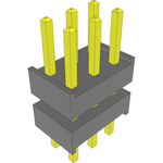 Conn Board Stacker HDR 6 POS 2.54mm Solder ST Top Entry Thru-Hole Bulk