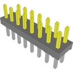 Conn Unshrouded Header HDR 16 POS 2mm Solder ST Top Entry Thru-Hole Bulk