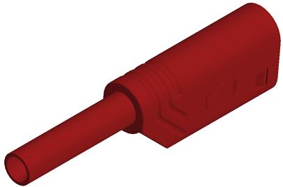 SKS Kontakttechnik-MST S WS 30 AU RED Steckverbinder, elektronisches Testgerät Conn Banana Plug M 1 POS Solder ST Cable Mount 1 Port