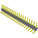 Conn Unshrouded Header HDR 20 POS 2.54mm Solder RA Side Entry Thru-Hole Bulk