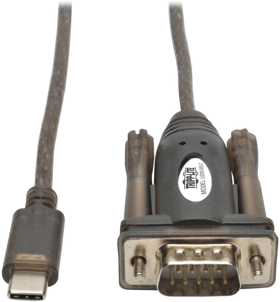 Eaton-U209-005-C Andere Kabelbaugruppen Cable Assembly Patch Cord 1.52m 24-28AWG USB to D-Sub 24 to 9 POS M-M