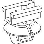 HellermannTyton-151-00222 Steckverbinderzubehör Connector Clip for Oval Holes, Grey