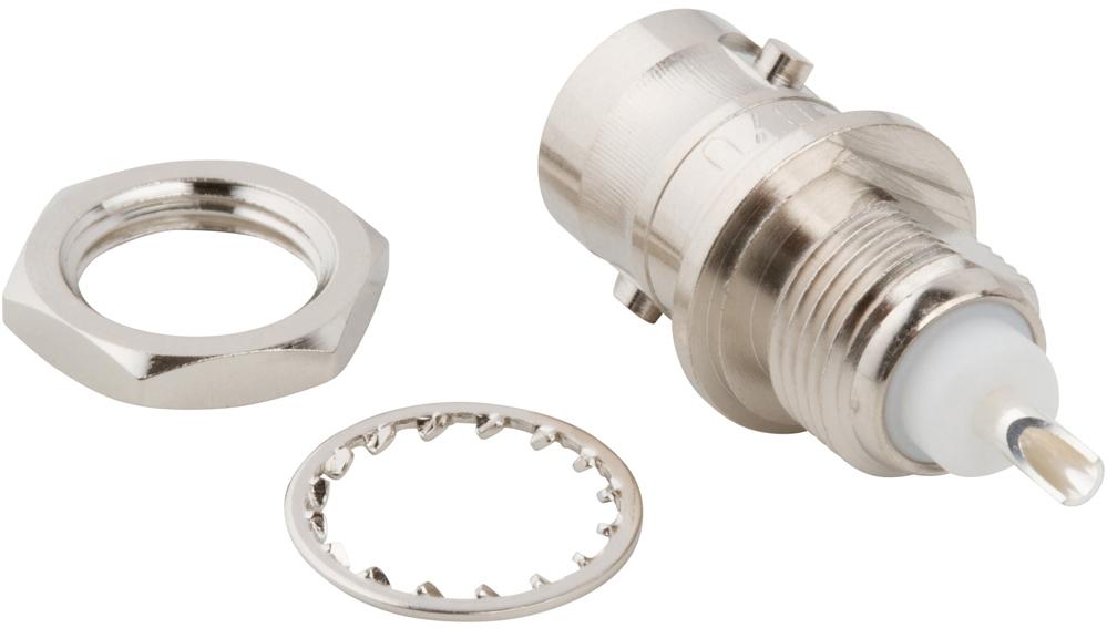 Amphenol RF-031-236 Raccordement FR Conn BNC 0Hz to 2GHz 50Ohm Solder Cup ST Panel Mount RCP Silver