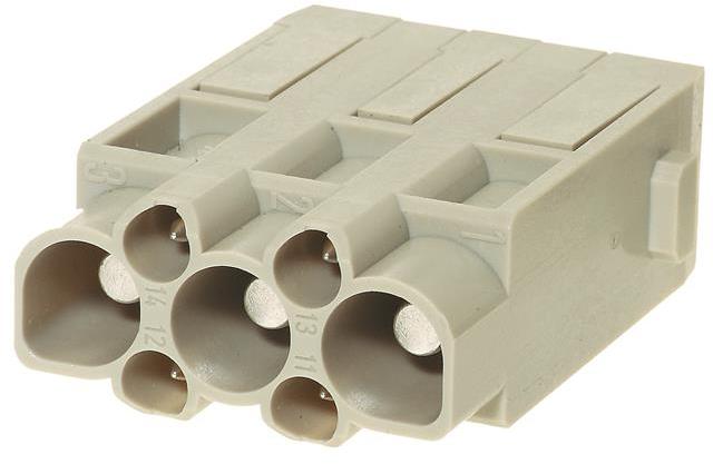 HARTING-09140073001 Steckverbinder, rechteckig Conn Rectangular M 3Power/4Signal POS Crimp ST Cable Mount Han-Modular®