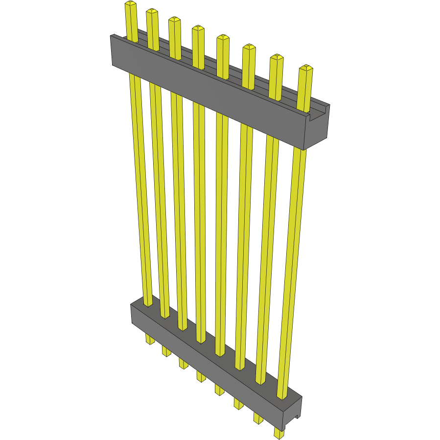 Samtec-DW-08-14-T-S-1210 Steckverbinderleisten und Leiterplattenbuchsen Conn Board Stacker HDR 8 POS 2.54mm Solder ST Top Entry Thru-Hole Bulk