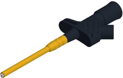 SKS Kontakttechnik-KLEPS 2900 BLACK Équipement de test de raccordement électronique Conn Test Probe F 1 POS ST Cable Mount 1 Port