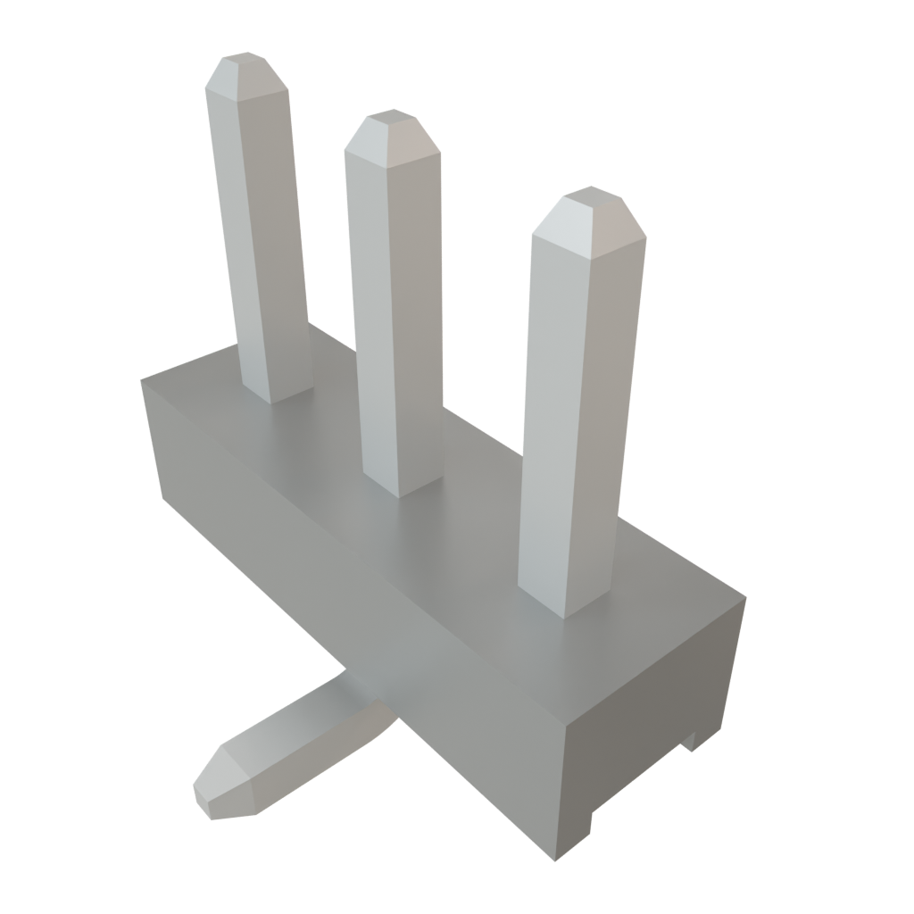 Samtec-TMM-103-01-T-S-SM Steckverbinderleisten und Leiterplattenbuchsen Conn Unshrouded Header HDR 3 POS 2mm Solder ST Top Entry SMD Tube