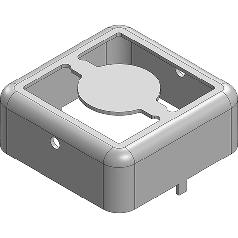 Masach Tech-MS130-10F-NS null 13 x 13 x 5mm Two-piece Drawn-Seamless RF Shield/EMI Shield FRAME (Nickel-Silver)