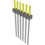 Conn Unshrouded Header HDR 6 POS 2.54mm Solder ST Top Entry Thru-Hole Bulk