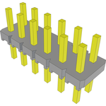 Conn Unshrouded Header HDR 12 POS 2.54mm Solder ST Top Entry Thru-Hole Bulk