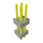 Conn Board Stacker HDR 4 POS 2.54mm Solder ST Top Entry Thru-Hole Bulk