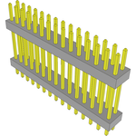 Conn Board Stacker HDR 30 POS 2mm Solder ST Top Entry Thru-Hole Bulk