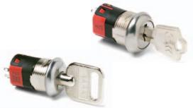 C&K-Y100132C203NG Switch KeyLock Switch Key Lock ON ON ON SP3T 45° Flat Key 4A 250VAC 28VDC 0.4VA Solder Lug Panel Mount