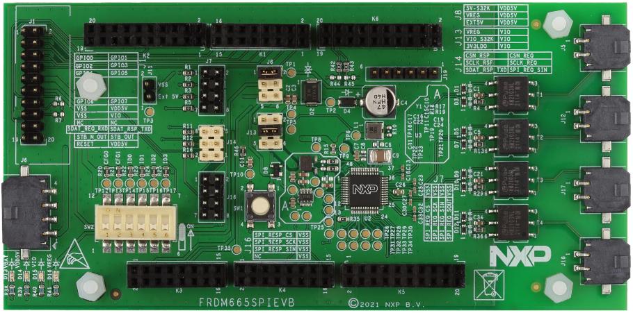 NXP Semiconductors-FRDM665SPIEVB Entwicklungssätze und Werkzeuge MC33665A Communication Evaluation Board