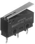 Panasonic-AVM38359 Switch Snap Action Switch Snap Action N.O./N.C. SPDT Long Hinge Lever 5A 250VAC 125VDC 0.44N Screw Mount Quick Connect Medical