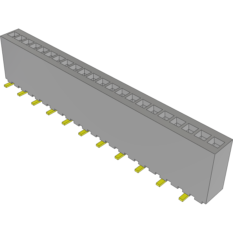 Samtec-RSM-122-02-T-S Steckverbinderleisten und Leiterplattenbuchsen Conn Socket Strip SKT 22 POS 1.27mm Solder ST Top Entry SMD Tube
