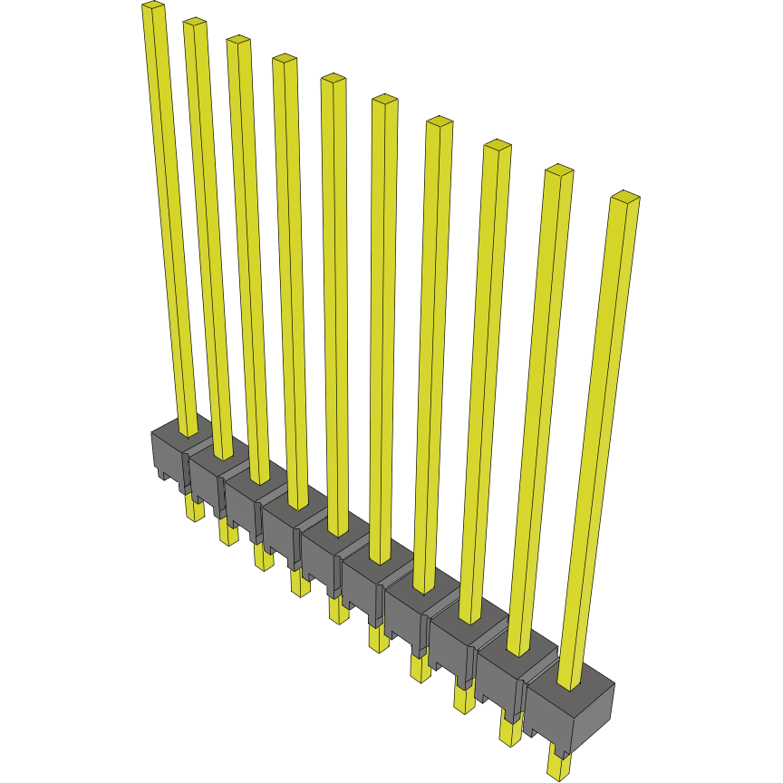 Samtec-MTSW-110-12-S-S-825 Steckverbinderleisten und Leiterplattenbuchsen Conn Unshrouded Header HDR 10 POS 2.54mm Solder ST Thru-Hole Bulk