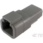 Conn Housing RCP 2 POS 6.71mm Crimp ST Cable Mount Gray Box