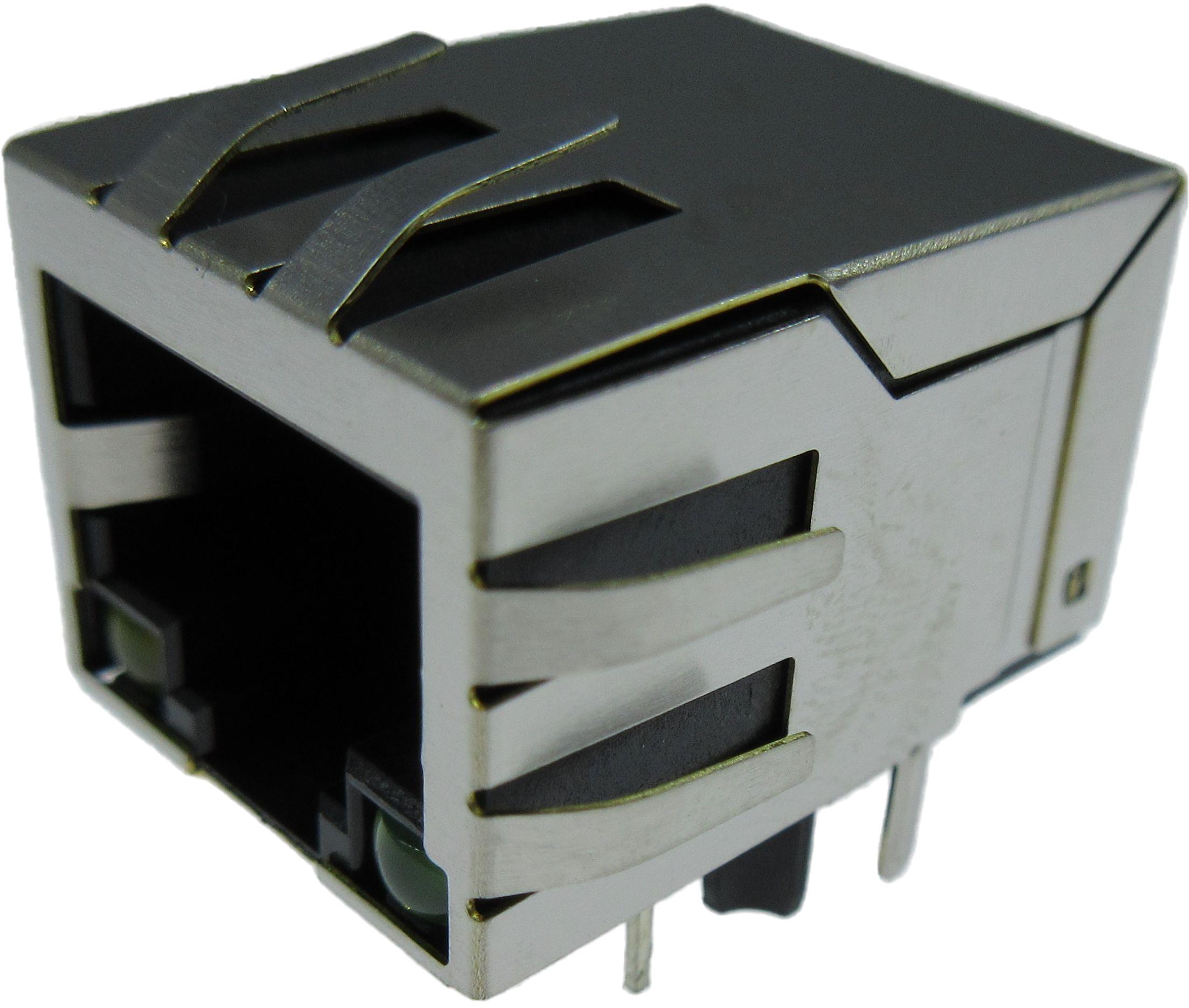 ADAM TECH-MTJ-88TX1-FSD-PG-D1LH-M4C Telecomunicaciones y teléfono del conector Modular Jack Ganged, 1 Port, 8P8C