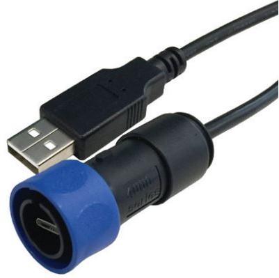 Bulgin Components PLC-PXP4043/B Andere Kabelbaugruppen Rear Panel USB Mounting Connector Cable