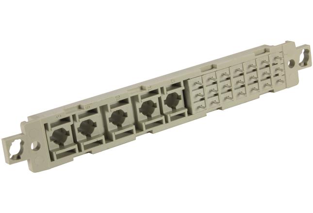 HARTING-09067216883 Steckverbinder, Mutterplatine Conn Din 41612 F 5Din 41612/21Signal Pos Solder St Thru-Hole 26 Terminal 1 Port