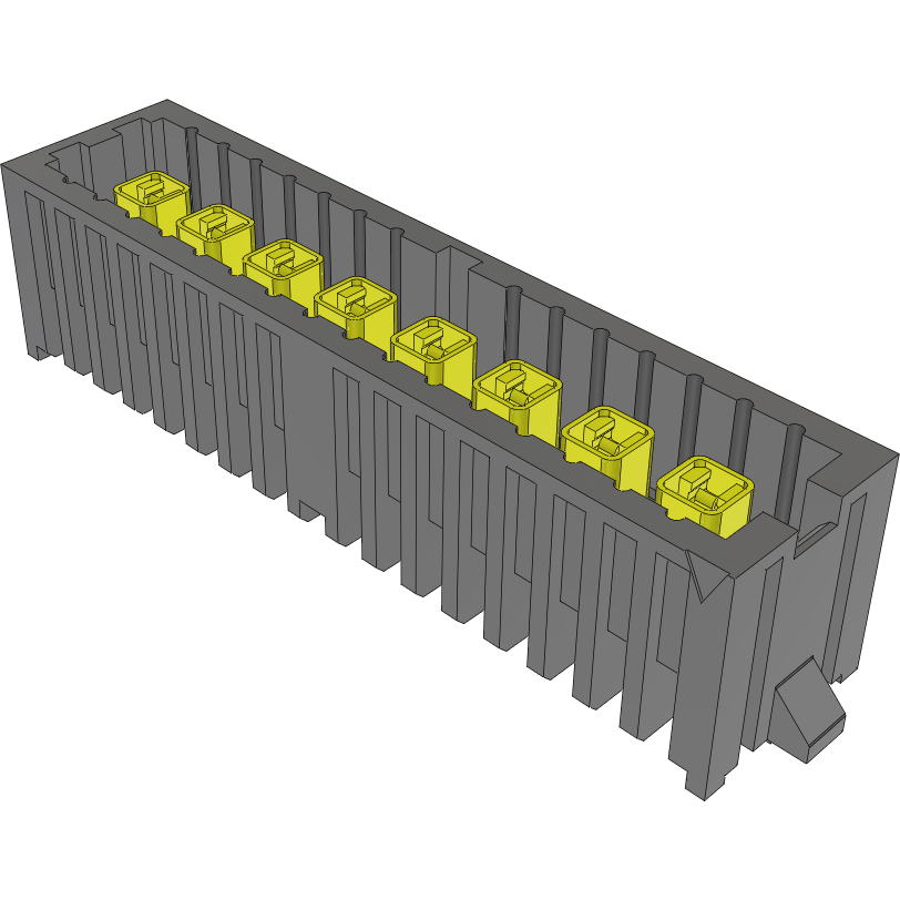 Samtec-IP5-08-05.0-L-S-1-TR Connector Headers and PCB Receptacles Conn Isorate Transmission Line RF HDR 8 POS 4mm Solder ST Top Entry Thru-Hole IsoRate® T/R