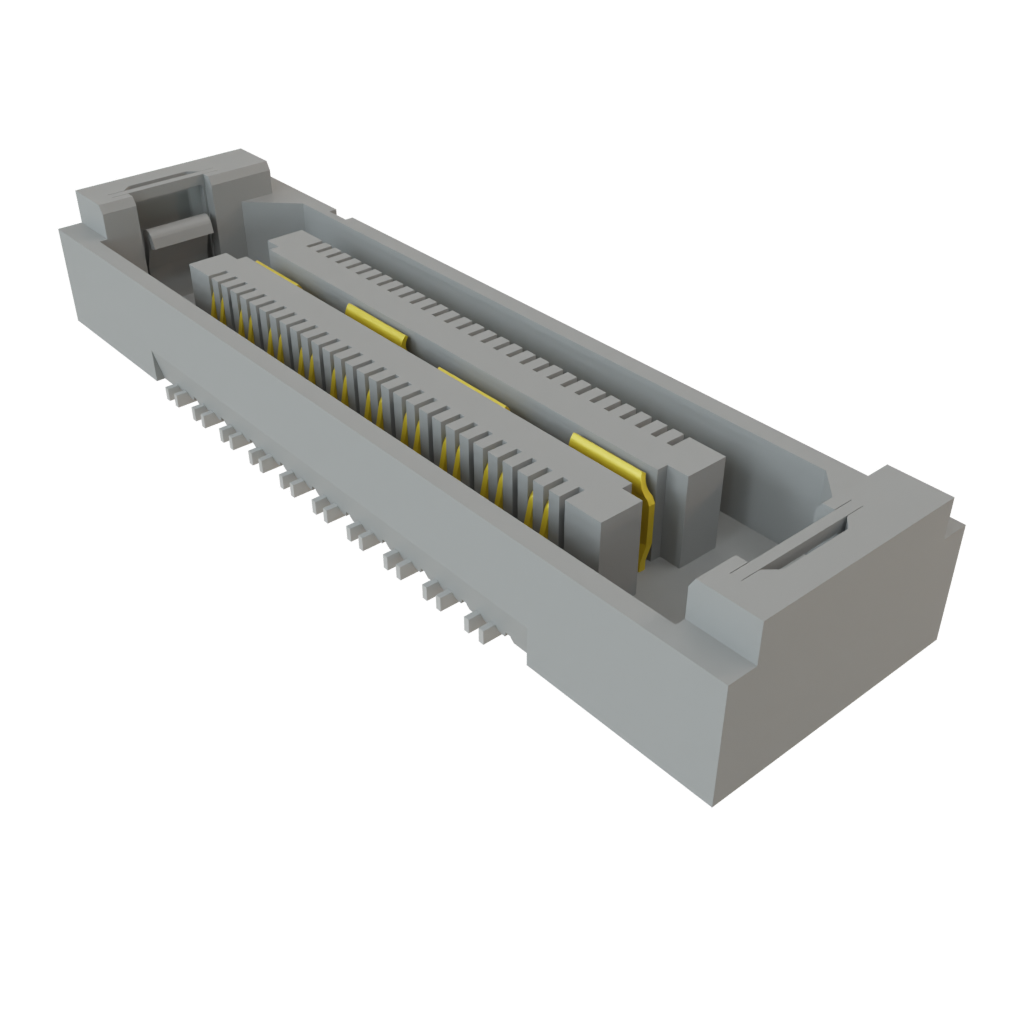 Samtec-QSH-020-01-L-D-DP-A-L Cabezales del conector y receptáculos PCB Conn Micro High Speed Socket Strip SKT 40 POS 0.5mm Solder ST Top Entry SMD Q Strip® Tray